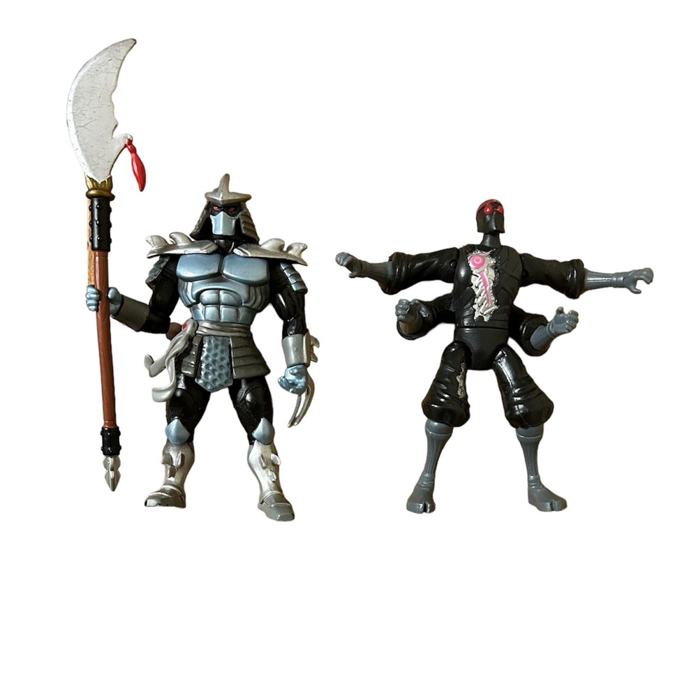 Teenage Mutant Ninja Turtles 2002 Shreddar & 2014 4 Arm Robotic Foot Soldier